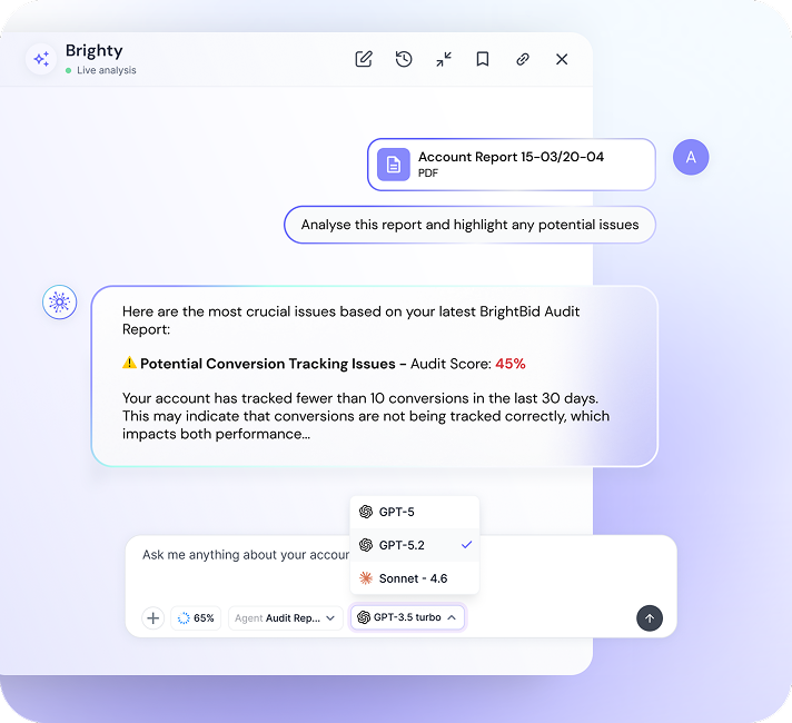 Brighty AI chat agent