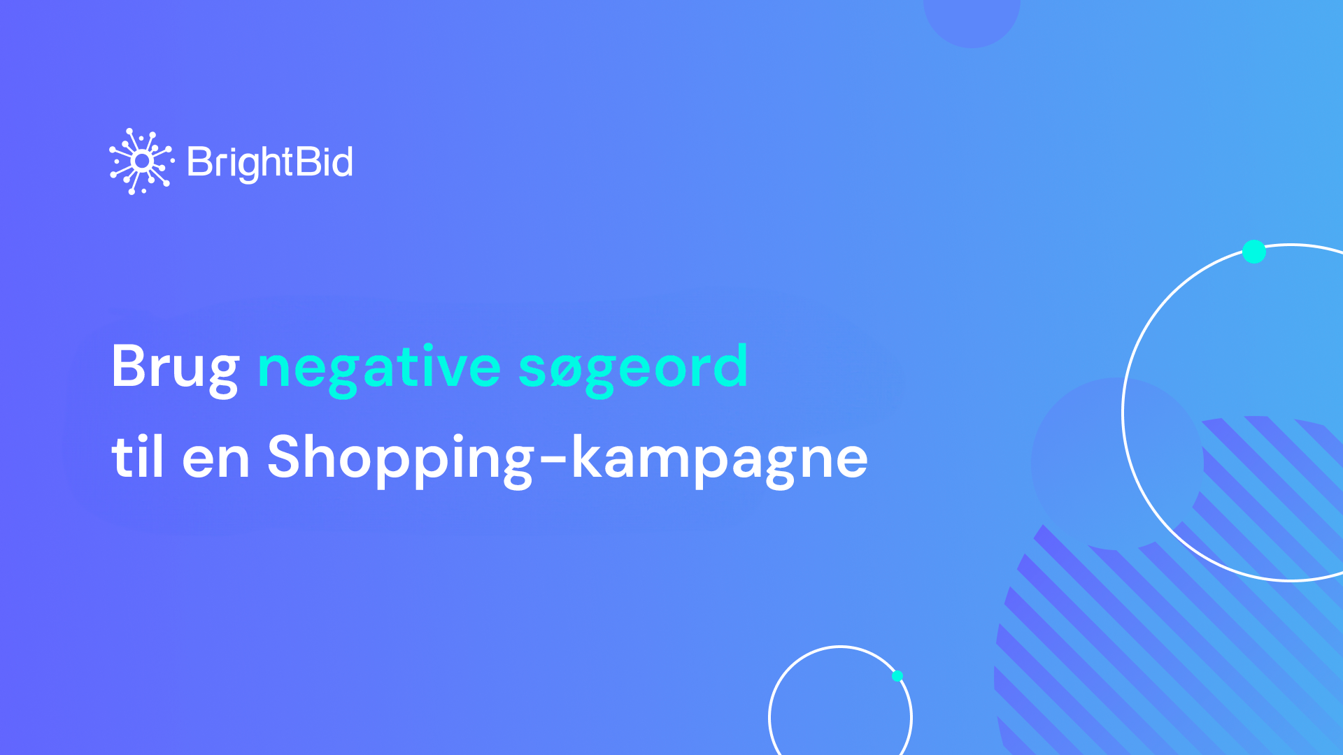 Brug negative søgeord til en Shopping-kampagne